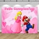thumbnail image 4 of Fondo personalizado con nombre, edad, melocotón, margarita, princesa, fiesta de cumpleaños, fondo, Super Mario Bros, pancarta rosa para baby shower, accesorios decorativos, 4 of 4