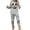 Grey, variant on Halloween Pajamas Women Cute Ghost Pumpkin 2 Piece Pajama Sets Fall Soft Long Sleeve Pjs with Pants Spooky Outfits