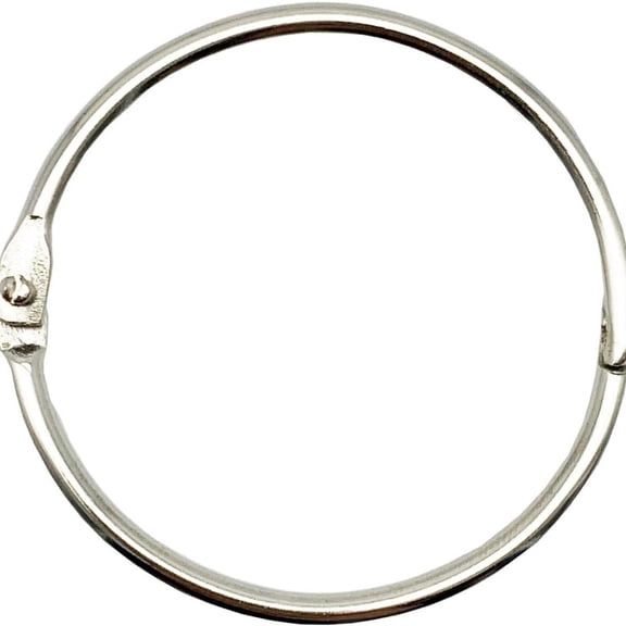 Loose Leaf Binder Book Rings, with Metal Nickel Plated for Key,and Index Cards, for School, Home, or Office