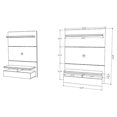 thumbnail image 4 of Manhattan Comfort City Floating Wall Mounted Theatre Entertainment Center, White, 4 of 4