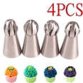 thumbnail image 4 of TIMIFIS Baking Molds 4Pc Torch Spherical Step-By-Step Buttercream Rose Framing Spout Cupcake Hallow Kitchen Gadgets, 4 of 8