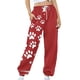 thumbnail image 5 of Pantalones deportivos Wancir para mujer, de longitud pequeña, con bolsillos, informales, para entrenamiento, deportivos, con cordón en la cintura, 5 of 6
