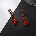 thumbnail image 7 of Hyasfey 1 Pair Retro Shining Rhinestones Inlaid Drop Earrings Sparkling Chandelier Wedding Bridal Long Dangle Earrings Jewelry Gift, 7 of 7