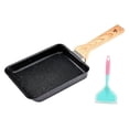 thumbnail image 2 of Sartén para Tortilla Japonesa, Revestimiento adherente, de , Sartén para Cocinar, licencia de Cocina Rectangular, Herramie , Negro con Negro con perfecl sartén de huevo, 2 of 4