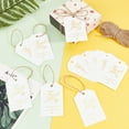thumbnail image 4 of 1 set Paper Tapes with Hemp Ropes Word Pattern Thank You Rectangle White 79x50x0.5mm Hole: 5mm 200pcs Paper, 4 of 7