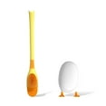 thumbnail image 3 of Soporte de cepillo de baño Lindo Silicone Fregador con mango largo Soporte de secado rápido Cepillos flexibles Accesorios de limpieza de baño Amarillo Inevent HA059138-02, 3 of 7