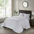 thumbnail image 5 of Regency Heights Quebec 3 Piece Bedspread Set Lightweight Reversible Bedding Set, Full, White, 5 of 13