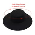 thumbnail image 2 of Big Wide Brim Women Fedora Hat Black, 2 of 2
