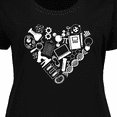 thumbnail image 4 of Inktastic Science Heart Beaker, Book, DNA and Microscope Women's Plus Size T-Shirt, 4 of 5