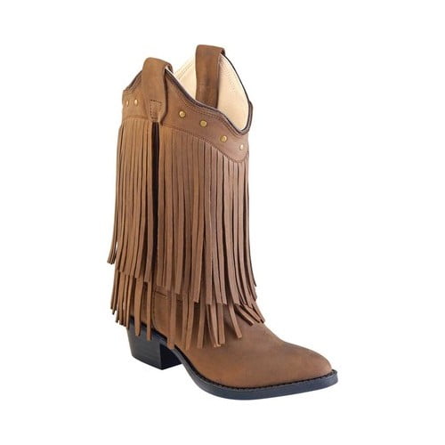Old West Children's Narrow J Toe Boots 