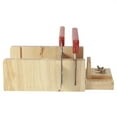 thumbnail image 1 of Molde Cortador De Jabón, Suministros Para Hacer Jabón, Cortador De Jabón Multifunción, Fácil De Usar Para Hacer Jabón Y Cortar Pan, Postre Mgaxyff Wooden Soap Cutter, 1 of 8