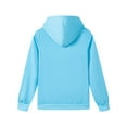 thumbnail image 4 of Ulanda Boys Hooded Sweatshirt Fleece Pullover Hoodies Long Sleeve Warm Hoodie Sweatshirts with Pocket for Kids (Light Blue, 13-14 Years), 4 of 4