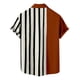thumbnail image 3 of Blusa de camisa de manga corta con solapa de moda informal con patrón estampado para hombre Pompotops oipoqjl46892, 3 of 4