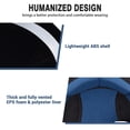 thumbnail image 4 of AHR RUN-C Motorcycle Half Face Helmet DOT Approved Bike Cruiser Chopper High Gloss Black L, 4 of 10