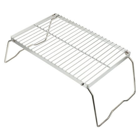 Folding Campfire Grill Portable Camping Grill Stainless Steel Camping BBQ Grate