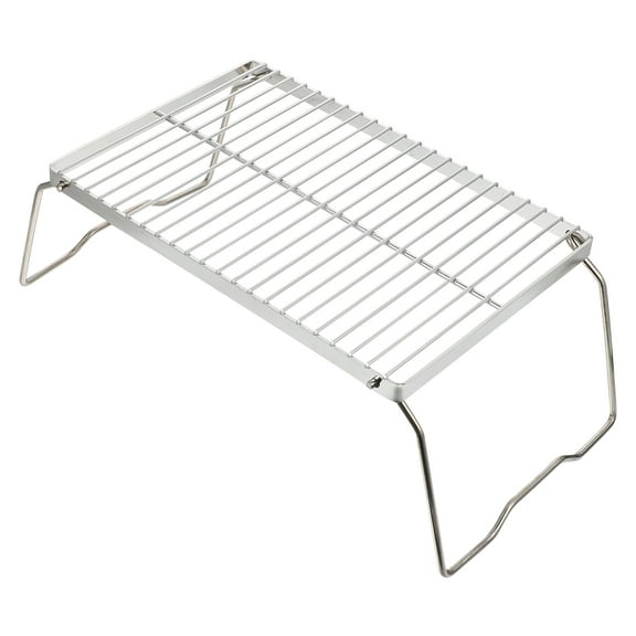 Folding Campfire Grill Portable Camping Grill Stainless Steel Camping BBQ Grate