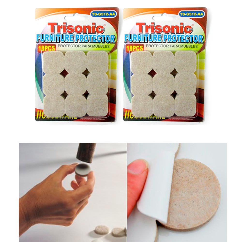 36 Anti Skid Furniture Protection Felt Pad Self Adhesive Floor Scratch