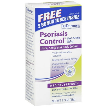 TriDerma® psoriasis Control® crème aide à réduire les rougeurs et démangeaisons de la peau squameuse (1,7 oz)