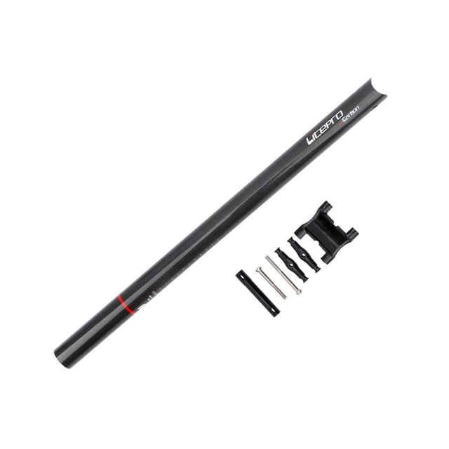 Eigraketly Tija de sillín mate resistente al desgaste, tubo de asiento de aleación de aluminio, varillas de asiento de alta resistencia anticolisión para Ciclismo Brillante Eigraketly OD024283-01