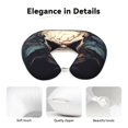 thumbnail image 4 of Daiia Vintage Leaf Flower Skull Pattern Travel Pillow 100% Pure Memory Foam Travel Neck Pillow, Airplane Pillow U-Shaped Neck Pillow Ergonomic Travel Pillow, 4 of 8
