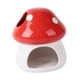 thumbnail image 3 of Casita de cerámica para hámster, refugio multiusos resistente para animales pequeños, con forma de seta. Rojo, 3 of 9