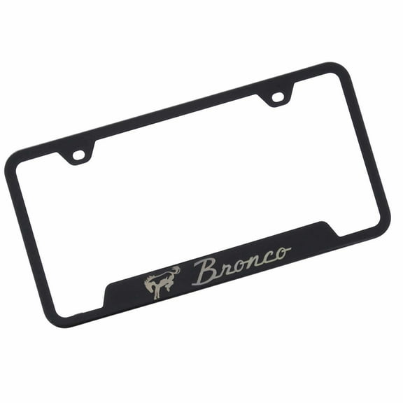 Ford Bronco License Plate Frame (Black)