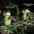 thumbnail image 3 of Frog Statues Waterproof Ip65 Iron Solar Garden Plug-In Lamp Outdoor Decor Gift For Patio Lawn, 3 of 12