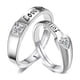 thumbnail image 1 of Worallymy hombres mujeres parejas anillos boda fiesta cristal letras brazalete anillo amor joyería a juego 2 unids/set Worallymy JD720015880, 1 of 7