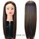 thumbnail image 1 of Pelucas con flequillo para mujer, peluca ondulada suelta, maniquí de práctica para peinar el cabello, cabeza de entrenamiento para pelucas de peluquería., 1 of 3