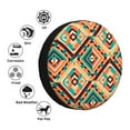 thumbnail image 6 of DouZhe Waterproof Spare Tire Cover, Geometric Aztec Tribe Style Prints Adjustable Wheel Covers Fit for Jeep Trailer RV SUV Car, 14 inch, 6 of 7
