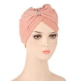 thumbnail image 2 of Weikingp Clearance! Headbands for Women, Braid Head Turban Bowknot Turban Ethnic Wrap Cover Cap Headwear Hair Hat Cap Heardband, Bandanas for Women, Bandanas for Men Pink, 2 of 2