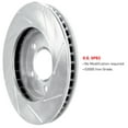 thumbnail image 5 of Rear R1 Concepts eLine Silver Diamond Slotted Brake Rotors, 5 of 5