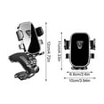thumbnail image 2 of Car Phone Holder Mount, One Hand Pickup And Placement, Flexible Hinge Spring & Anti-Slip Silicone Clamp, Universal For All Vehicles, 4-7.2 Inch Phones, 2 of 7
