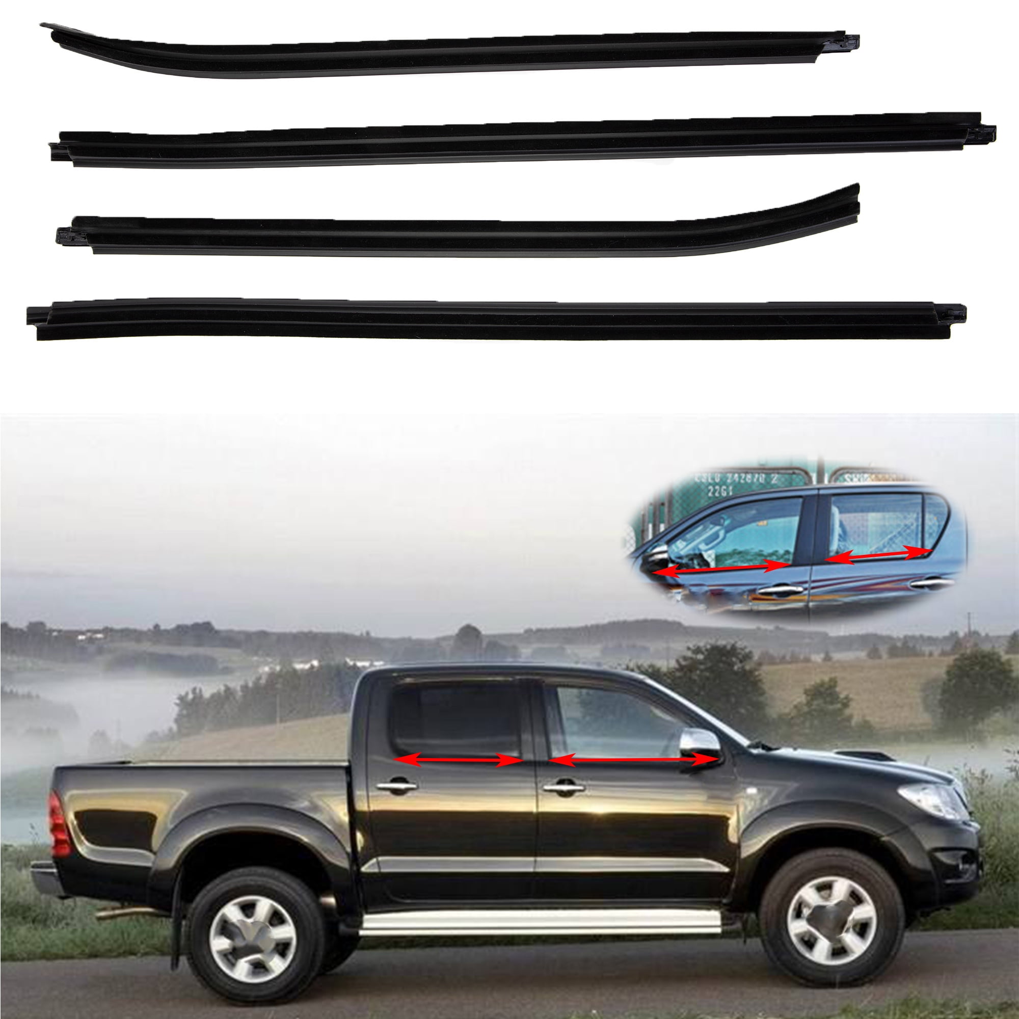 NK HOME Rubber Strips, Car Weather Stripping, Window Guard, Window