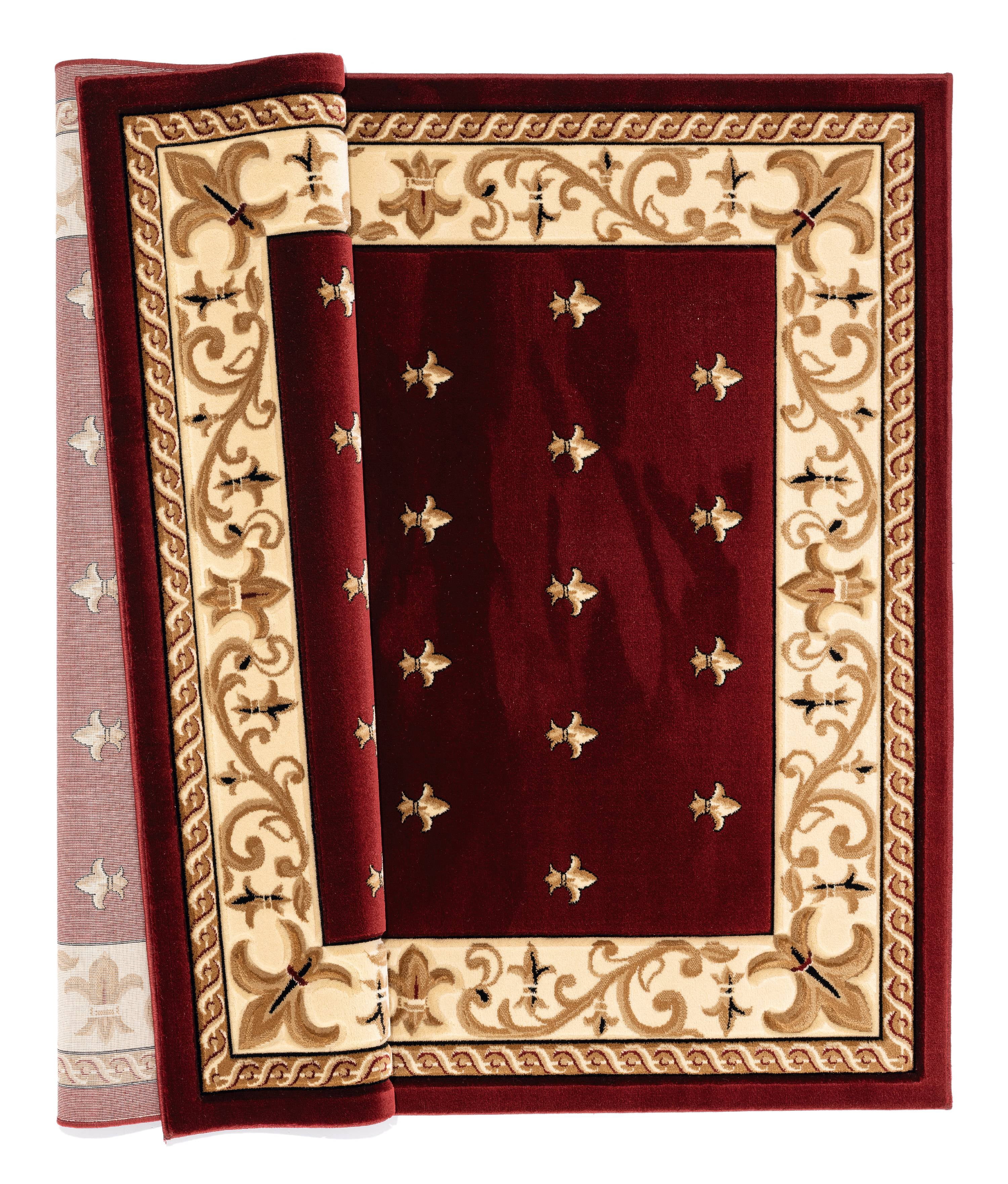 United Weavers Drachma Vesta Transitional Border Accent Rug, Burgundy, 1'10" x 2'8"