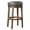 Brown Gray, variant on 2pcs Chair-height Stools, Red Faux Leather 360-degree Swivel Seat, Solid Wood Frame With Brown Finish And Attractive Nailhead Trim Round Stools Of 2, Upholstery, In Splendid For Dining