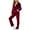New-Release 002 Wine, variant on Fanxing Sweatsuits 2pcs Sets Womens Women's Fall Y2K Outfits Tracksuits Long Sleeve Tops with Wide Leg Pants 2 Piece Sets