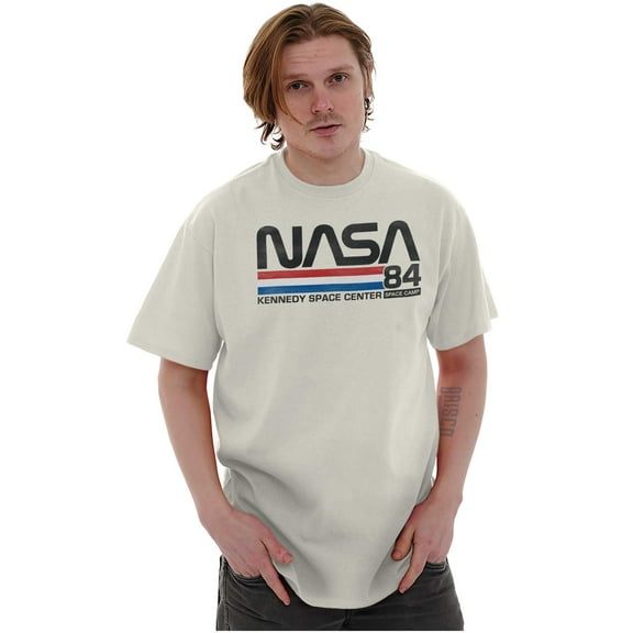 Vintage NASA Kennedy Space Center Men's Graphic T Shirt Tees Brisco Brands S