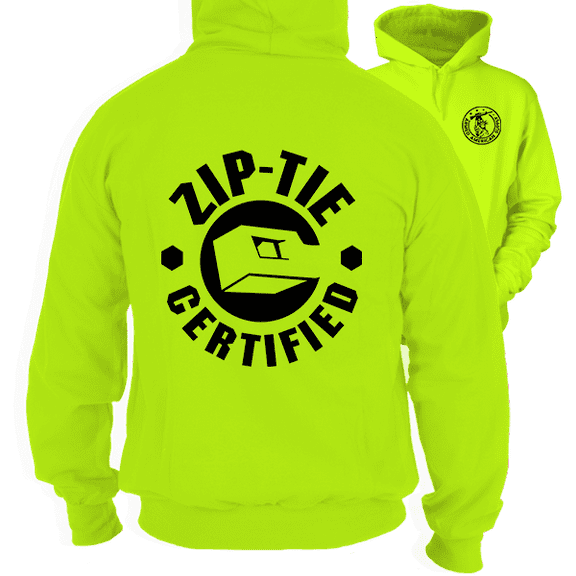 Zip Tie - Safety Yellow Hi-Vis Hoodie
