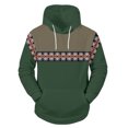 thumbnail image 4 of PMUYBHF Chandail pour Homme Homme Drôle Homme Hiver Printemps Décontracté Col Rond Manches Longues Imprimé 3D à Capuche Haut Blouse Chandails pour Hommes Chandails à Capuche Fermeture Éclair devant, 4 of 5