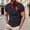 Navy, variant on COSFO Canada Men's Polo Shirts Summer Patriotic Short Sleeve Graphic Tees Slim Fit Stripes Collared Moisture Wicking Tops