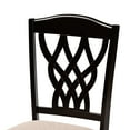 thumbnail image 5 of Baxton Studio Delilah Modern and Contemporary Sand Fabric Upholstered and Dark Brown Finished Wood 2-Piece Dining Chair Set, 5 of 7