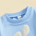 thumbnail image 4 of Sgkm Toddler Girl Outfits Baby Girl Easter Clothes Embroidery Long Sleeve Toddler Sweatshirt Clothes for Spring Everyday, 4 of 8
