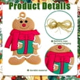 thumbnail image 2 of 12 Pzas Adornos de Hombre de Jengibre Lindo Muñeco de Nieve Figuras de Plástico Surtidas Adornos Casa de Galletas de Azúcar para Árbol de Navidad Colgante Fiesta Decoraciones DIY 3 Pulgadas de Alto, 2 of 6