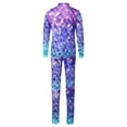 thumbnail image 2 of iixpin Kids Girls 3D Mermaid Scales One Piece Bodysuit Merman Halloween Dress-up Ballroom Dance Jumpsuits Type A 11-12, 2 of 6
