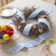 thumbnail image 7 of Gingham Ribbon Bow Decor, Polyester Construction, Woven Checkered Bow Tie For Wreath Chair Vase Gift Box Display Decor, Home Holiday Decor, 7 of 7