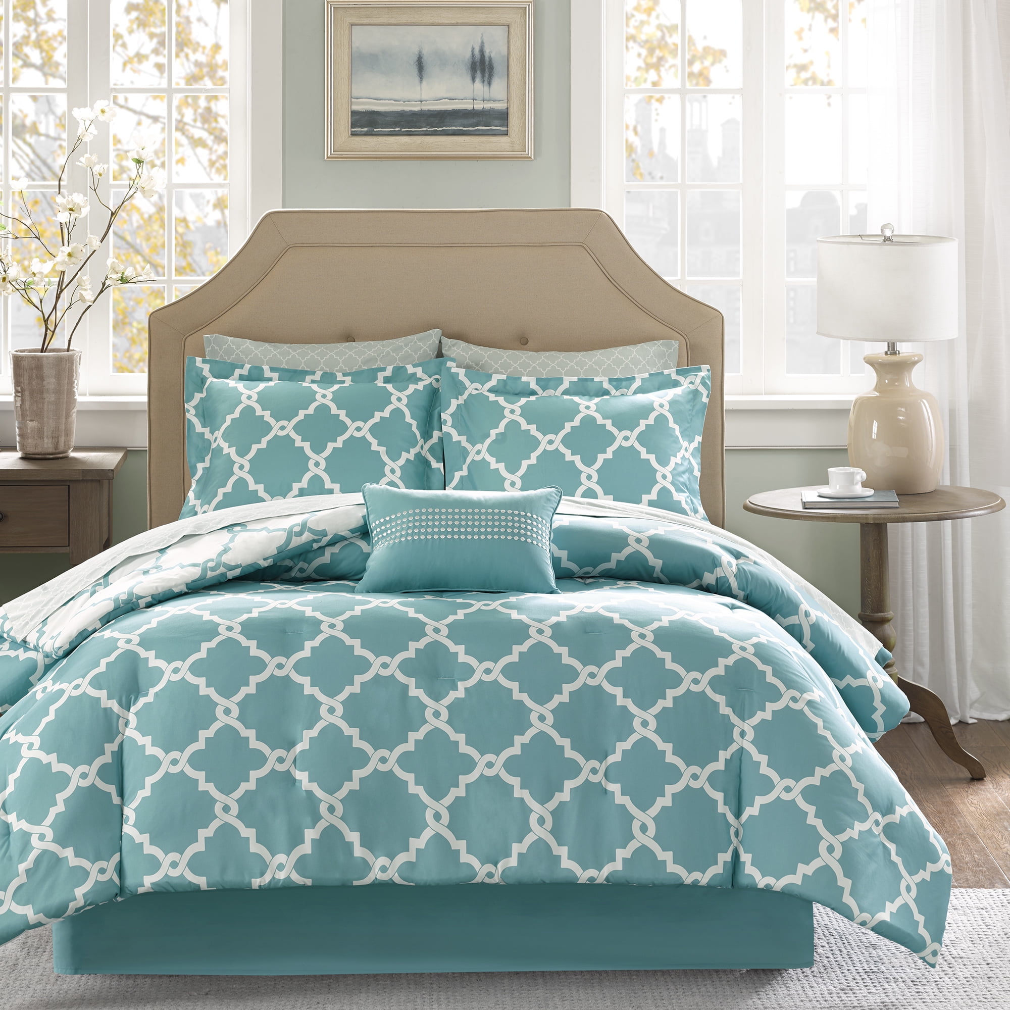 Home Essence Becker Reversible Bed In A Bag Bedding Set