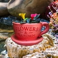 thumbnail image 3 of Maceta para plantas, maceta con forma de taza de café, decoración, florero decorativo, figura de jardín para amantes de la jardinería en el hogar, Rosa, 3 of 7