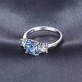 thumbnail image 5 of Jewelrypalace Gemstone Ring 925 Sterling Silver For Woman, Sky Blue Topaz Ring for Her, Jewellery Gifts, 5 of 6