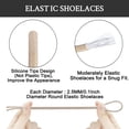 thumbnail image 3 of Endoto Elastic Shoelaces for ON Cloud 5 & 6 No Tie Replacements Shoes Laces Stretchy Bungee Running Training(Color:Beige,Size:12Inch), 3 of 7